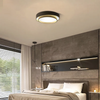 modern white iron disc flush mount ceiling light