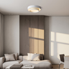 modern white iron disc flush mount ceiling light
