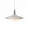 modern white iron drum pendant light