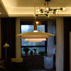 modern white iron drum pendant light