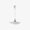 modern white iron drum pendant light