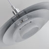 modern white iron drum pendant light