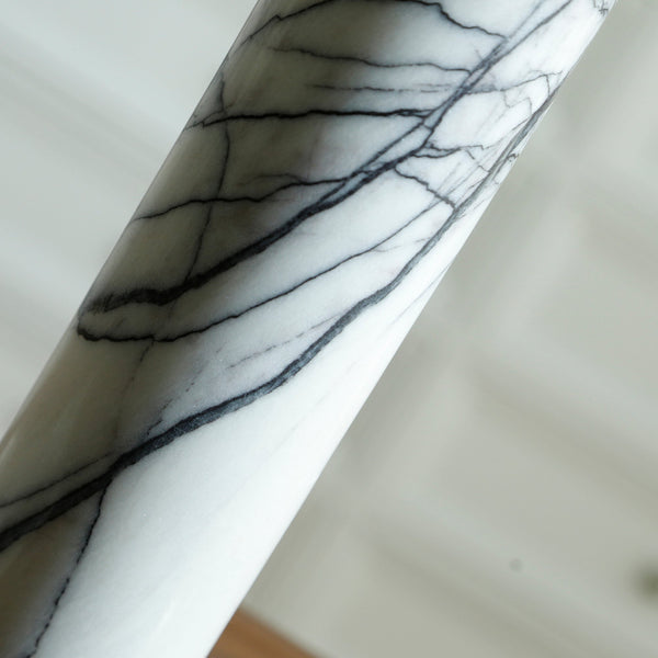 modern white marble acrylic led table lamp