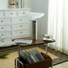 modern white marble acrylic led table lamp
