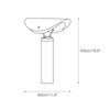 modern white marble acrylic led table lamp
