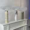 modern white marble acrylic led table lamp