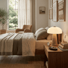 modern white marble glass dome led table lamp