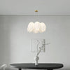 modern white pe acrylic tulip chandelier copper