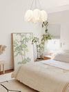 modern white pe acrylic tulip chandelier copper