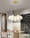 modern white pe acrylic tulip chandelier copper