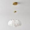 modern white pe acrylic tulip chandelier copper
