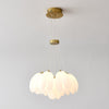 modern white pe acrylic tulip chandelier copper
