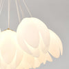modern white pe acrylic tulip chandelier copper