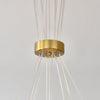 modern white pe acrylic tulip chandelier copper