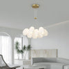 modern white pe acrylic tulip chandelier copper