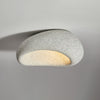 modern white polystyrene cloud flush mount ceiling light
