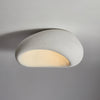 modern white polystyrene cloud flush mount ceiling light