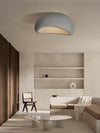 modern white polystyrene cloud flush mount ceiling light