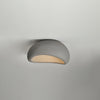 modern white polystyrene cloud flush mount ceiling light