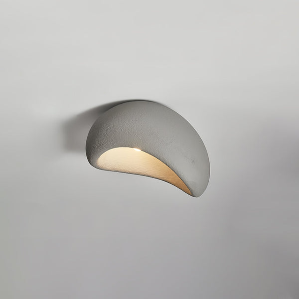modern white polystyrene cloud flush mount ceiling light