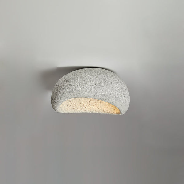 modern white polystyrene cloud flush mount ceiling light