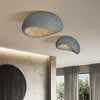 modern white polystyrene cloud flush mount ceiling light
