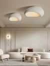 modern white polystyrene cloud flush mount ceiling light