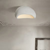 modern white polystyrene cloud flush mount ceiling light