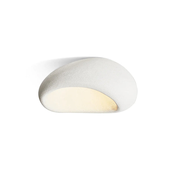 modern white polystyrene cloud flush mount ceiling light