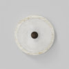 modern white travertine glass disc wall lamp