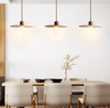 modern white travertine globe pendant light
