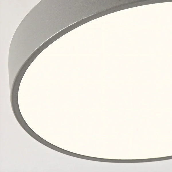 modern wood grain round flush mount ceiling light
