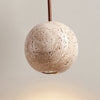 modern yellow travertine 3 sphere pendant light
