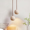 modern yellow travertine 3 sphere pendant light