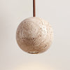 modern yellow travertine 3 sphere pendant light