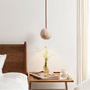 modern yellow travertine 3 sphere pendant light