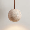 modern yellow travertine 3 sphere pendant light