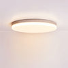 modern yellow travertine acrylic flush mount ceiling light