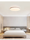 modern yellow travertine acrylic flush mount ceiling light