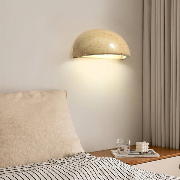 modern yellow travertine art wall lamp