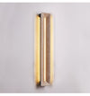 modern yellow travertine beam led wall sconce