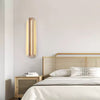 modern yellow travertine beam led wall sconce