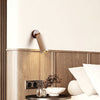 modern yellow travertine brass wall sconce