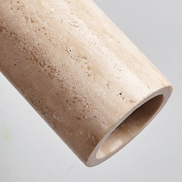 modern yellow travertine brass wall sconce