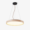 modern yellow travertine circle led pendant light
