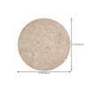modern yellow travertine circle led wall sconce