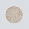 modern yellow travertine circle led wall sconce