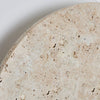 modern yellow travertine circle led wall sconce