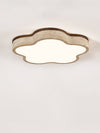 modern yellow travertine cloud flush mount ceiling light
