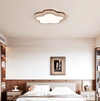 modern yellow travertine cloud flush mount ceiling light